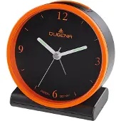 Dugena 4460945 Funkwecker Schwarz / Orange