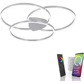 Paul Neuhaus Q-KATE LED Deckenleuchte in Ringform mit Lichtfarbensteuerung ist Smart Home fähig