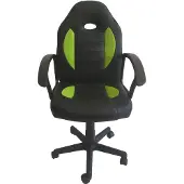 HTI Schreibtischstuhl Junior höhenverstellbar ergonomischer Drehstuhl Schwarz-Grün