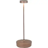 Zafferano Swap LED-Tischleuchte, matte Bronze, wiederaufladbar und dimmbar, 2200-2700-3000K - 9h maximale Leistung
