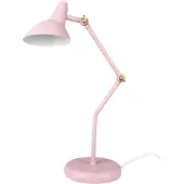 Dyberg Larsen Vela Tischleuchte, rosa, Höhe 45 cm - , Vela, Pink / Rosé, für Wohnzimmer, Metall, Skandinavisch