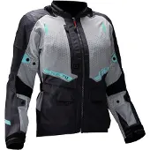 Leatt Jacket ADV FlowTour 5.5 Women V25 dunkelgrau-beige-türkis DXL