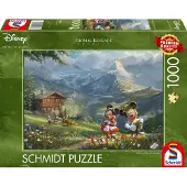 Schmidt Spiele 59938 Disney Mickey & Minnie Alpen Puzzle, 1.000 Teile, 1000 Stück(e), Cartoons, 12 Jahr(e)