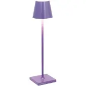 Zafferano Poldina Pro Micro Lilac LED-Tischleuchte, wiederaufladbar und dimmbar mit einer Akkulaufzeit von bis zu 12 Stunden