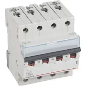 Legrand 404155 TX3 Leitungsschutzschalter B-Charakteristik, 20A, 4-polig, 10kA, 400VAC, 4TE