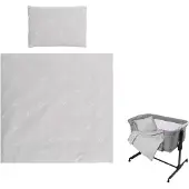 Lorelli Babybettwäsche-Set Eva 5-tlg Decke 75 x 75 cm, Kissen 29 x 42 cm, Bezüge