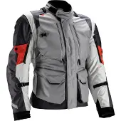 Leatt ADV MultiTour 5.5 Iron Grau Rot Wasserdichte Textiljacke Größe S