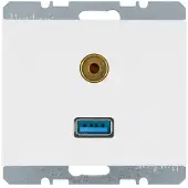 Berker 3315397009 USB/3,5mm Audio