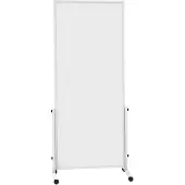 MAUL Fahrbares Whiteboard MAULsolid easy2move, Stahlblech, weiß beschichtet, magnethaftend B 750 x H 1800 mm