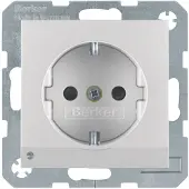 Berker SCHUKO-Steckdose alu/matt 41091404
