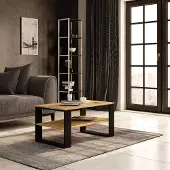 Designimpex Design Couchtisch AA-111 92x45x53 cm Wohnzimmertisch Tisch Ablage Sofatisch