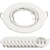 Mextronic 10x Einbaurahmen MR16 SET Mattweiß 6101-A-MW Ø65 mm IP20