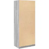 vidaXL Kleiderschrank Grau Sonoma 80x50x200 cm Holzwerkstoff