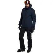 Tenson Herren Skijacke XL, Dunkelblau, wasserabweisend, atmungsaktiv, Schneefang
