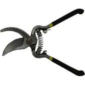 Jardinion Gartenschere Kohlenstoffstahl 20cm, Gartenwerkzeug Rosenschere Blumenschere Schwarz, Rebschere, Blumenschere