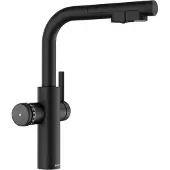 BLANCO Küchenarmatur mit Filterfunktion und Kochend heißes Wasser Wasserhahn mit Sprudel CHOICE ICONA-L schwarz matt 527