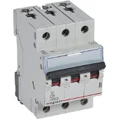 Legrand 403542 TX3 Leitungsschutzschalter C-Charakteristik, 8A, 3-polig, 6kA, 400VAC, 3TE
