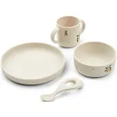 Liewood Essservice Vivi Printed Peach / Seashell Mix (4-Teilig)