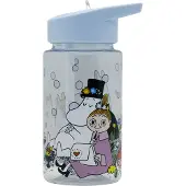 Muumi Schärengarten Trinkflasche Plastisch, Blau