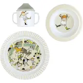 Peppi Pitkätossu Zirkus Geschirr-Set 3 Teile