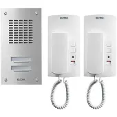 Elcom ELCO ASZ -2 EM Audioset UP edelstahl 1+n-System 2WE
