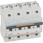 Legrand 409747 DX3 Leitungsschutzschalter B-Charakteristik, 50A, 4-polig, 25kA, 400VAC, 6TE