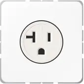 JUNG Steckdose 1f aws glz CD UP IP20 ZP NEMA CD521-20WW