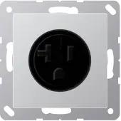 JUNG Steckdose 1f alu glz A UP IP20 ZP NEMA A521-20AL