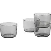 Muuto Wasserglas Corky Low Grey 200 ml (4er-Set)