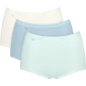 Sloggi Maxislip "Basic+ Maxi" perfekter Sitz, Cotton-Mix, hohe Taille