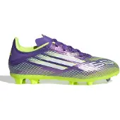 Adidas F50 League FG/MG Purple Rush Cloud White Lucid Lemon (GS) - EU 33.5