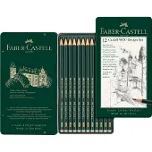 Faber-Castell 9000er Design Set Graphitstift 12 Einheiten