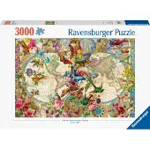 Ravensburger Weltkarte mit Schmetterlingen 17117