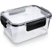 Excellent houseware Luftdichte Lunchbox mit Gummidichtung und vier Clips