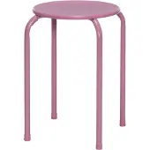 4Living Stabiler Metall Hocker mit Ø 30 cm Sitzfläche, 44 cm hoch, 100 kg Belastbarkeit
