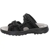Jomos Herren Echtleder Pantolette 'LIBERTA' schwarz, Herren:47 EU