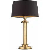 Casa Padrino Luxus Barock Tischleuchte Messing mit Patina / Schwarz H. 57 cm