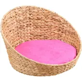 Silvio Design Katzenkorb Queeny mit Kissen pink