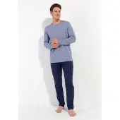 Hom Pyjama "Modal Comfort" 2tlg, langärmelig, weich, bequem, Brusttasche, Seitentaschen