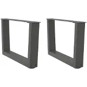 vidaXL Couchtischbeine V-Form 2 Stück Anthrazit 60x(30-31,3) cm Stahl