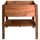 BURI Hochbeet Holzhochbeet 80,5x78,5x40cm Kiefer Garten Anzucht Pflanzen