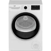 Beko EX856GX2, Freistehend, Frontlader, Wärmepumpe, Weiß, Drehregler, Berührung, Edelstahl