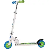 Best Sporting Scooter 125er Rolle, Tretroller für Kinder, klappbar, Farbe weiß/blau oder schwarz/orange