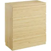 Erst-Holz Moderne Holzkommode Holzschrank mit 4 Schubladen Natur Kiefer 90.50-20