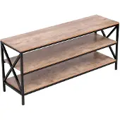 Happy Home TV Schrank Regal Sideboard mit 3 Ablagen HWB13-HOL Holz