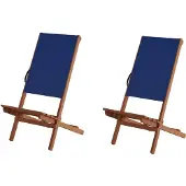 Erst-Holz Blauer Strandstuhl Partystuhl Wikingerstuhl Schwedenstuhl Anglerstuhl wählbares Set XXL V-10-364Doppelpack