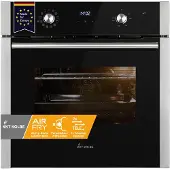 KKT Kolbe AirFryer Einbaubackofen 60 cm mit Heißluftfritteuse | autark | 70L | 3kW | Katalyse | Pizzafunktion | Grill | Umluft | Heißluft | Timer | 2-fach Wärmeschutzverglasung | BO8810SS