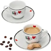 Ritzenhoff & Breker Ritzenhoff&Breker 4tlg Set Caffee Amore Espressotasse + Untertasse 80ml