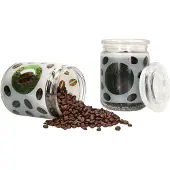 Ritzenhoff & Breker Ritzenhoff&Breker 2er Set Cremona Glas-Dose 700ml grün Kaffee-Bohnen Pulver