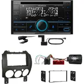 Kenwood DPX-7300DAB Bluetooth DAB CD USB Einbauset für Mazda 2 2008-2014